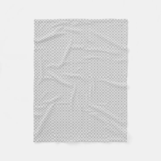 Couverture Polaire Motif de dentelle d'argent (Devant)