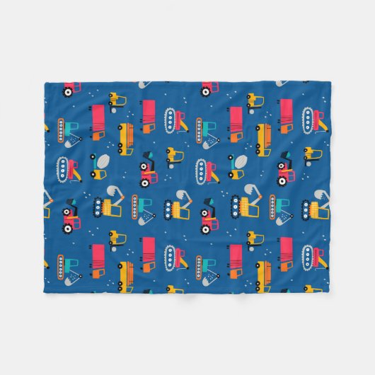 Couverture Polaire Motif de déplacement de construction mûre (Devant (Horizontal))