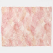 Couverture Polaire Motif de design abstrait moderne rose doux (Devant (Horizontal))