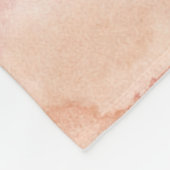 Couverture Polaire Motif de design abstrait moderne rose doux (Coin)
