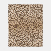 Couverture Polaire Motif de design imprimé léopard exotique (Devant)