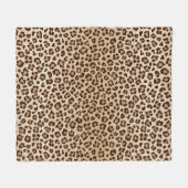 Couverture Polaire Motif de design imprimé léopard exotique (Devant (Horizontal))