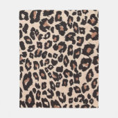 Couverture Polaire Motif de design léopard (Devant)