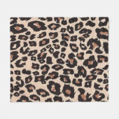 Couverture Polaire Motif de design léopard (Devant (Horizontal))