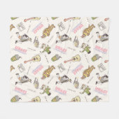 Couverture Polaire Motif de dessin animé Tan FRIENDS™ (Devant (Horizontal))