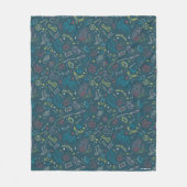 Couverture Polaire Motif de dessin au trait des objets de HARRY POTTE (Devant)