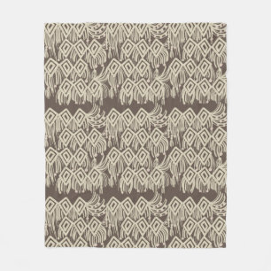 Couverture Polaire Motif de dessin de tricot bohème en macramé