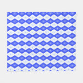 Couverture Polaire Motif de diamant bleu royal (Devant (Horizontal))