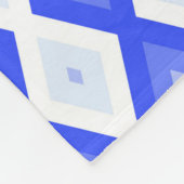 Couverture Polaire Motif de diamant bleu royal (Coin)