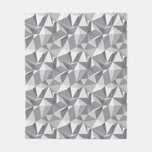 Couverture Polaire Motif de diamant - polygone abstrait (Devant)