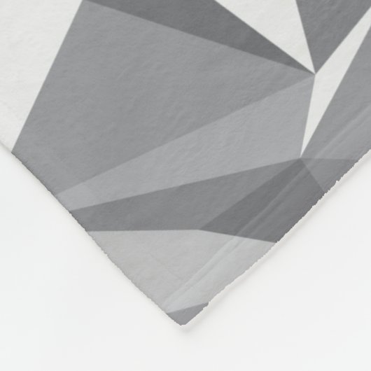 Couverture Polaire Motif de diamant - polygone abstrait (Coin)
