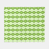 Couverture Polaire Motif de diamant vert Chartreuse (Devant (Horizontal))