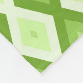 Couverture Polaire Motif de diamant vert Chartreuse (Coin)