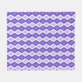 Couverture Polaire Motif de diamant violet (Devant (Horizontal))