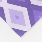Couverture Polaire Motif de diamant violet (Coin)
