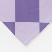 Couverture Polaire Motif de diamants de Checker Violet (Coin)