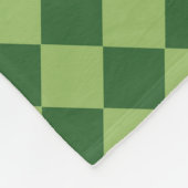 Couverture Polaire Motif de diamants Green Checker (Coin)