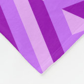 Couverture Polaire Motif de diamants violet à trois tons (Coin)