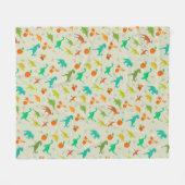 Couverture Polaire Motif de dinosaures (Devant (Horizontal))