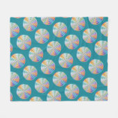 Couverture Polaire Motif de disque (Devant (Horizontal))