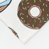 Couverture Polaire Motif De Donuts, Donuts Bleus, Donuts Brown (Coin)