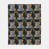 Couverture Polaire Motif de dragon mou de Vibing rétro (Devant)