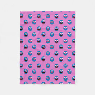Couverture Polaire Motif de face de Grover rose