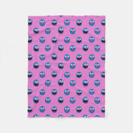 Couverture Polaire Motif de face de Grover rose (Devant)