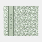 Couverture Polaire Motif de fermeture Shamrock aquarelle (Devant (Horizontal))