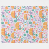 Couverture Polaire Motif de fête de Pâques (Devant (Horizontal))