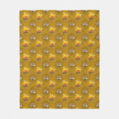 Couverture Polaire Motif de feu de camp et de S'mores pour le camping (Devant)