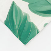 Couverture Polaire Motif de feuillage vert luxuriant (Coin)