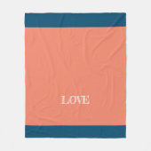 Couverture Polaire Motif de feuille élégant (Devant)