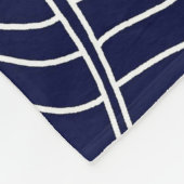 Couverture Polaire motif de feuille tropicale sur l'arrière - plan bl (Coin)