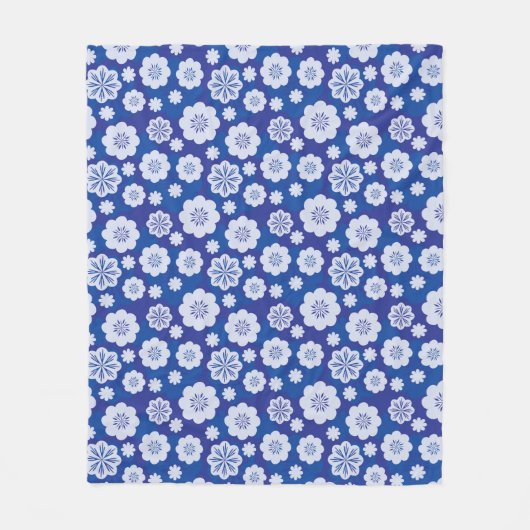 Couverture Polaire motif de fleur (Devant)