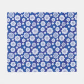 Couverture Polaire motif de fleur (Devant (Horizontal))