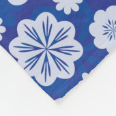 Couverture Polaire motif de fleur (Coin)