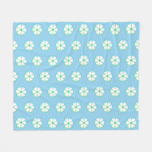 Couverture Polaire Motif de fleur de cœur élégant