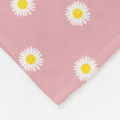 Couverture Polaire Motif de fleur marguerite - Pureté, citation d'inn (Coin)