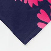 Couverture Polaire motif de fleur mughal indien sans soudure arrière- (Coin)