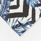 Couverture Polaire Motif de fleur tropical de Lotus (Coin)