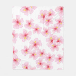 Couverture Polaire Motif de fleurs