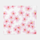 Couverture Polaire Motif de fleurs (Devant (Horizontal))
