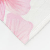 Couverture Polaire Motif de fleurs (Coin)