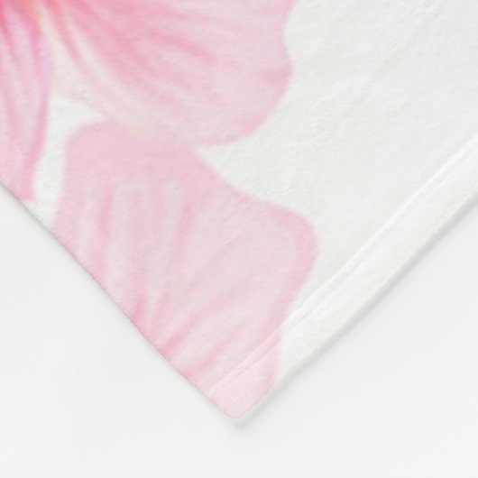 Couverture Polaire Motif de fleurs (Coin)