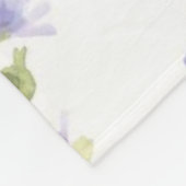 Couverture Polaire Motif de fleurs (Coin)