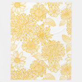 Couverture Polaire Motif de fleurs (Devant)