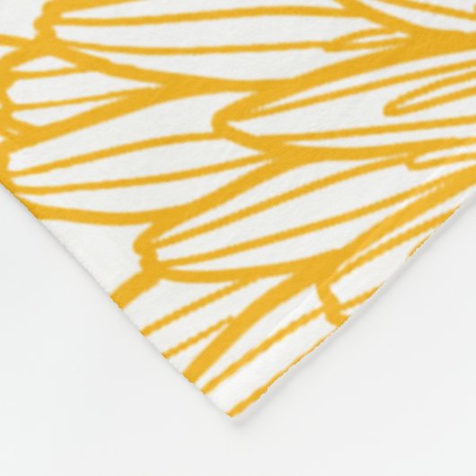 Couverture Polaire Motif de fleurs (Coin)