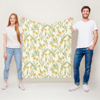 Motif de fleurs de cône jaune illustré