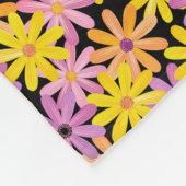 Couverture Polaire Motif de fleurs de Gerbera, arrière - plan (Coin)